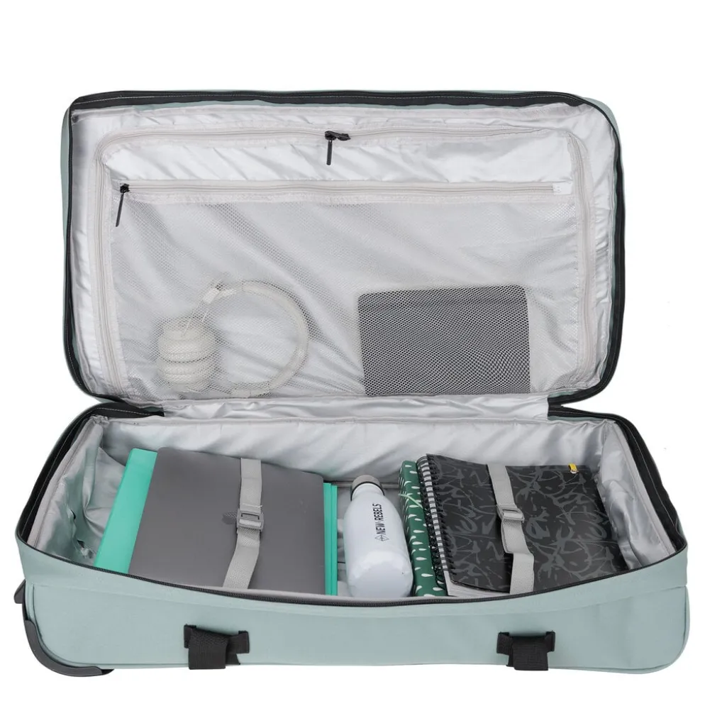 New Rebels Gassaway Trolley XXL | Grote Reiskoffer 73L | Lichtgewicht Koffer met Dubbele Wielen | 70x39x27 cm | Salie groen