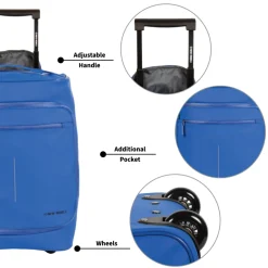 New Rebels Harper Laredo Kobaltblauw 29L On Board Trolley Waterafstotend