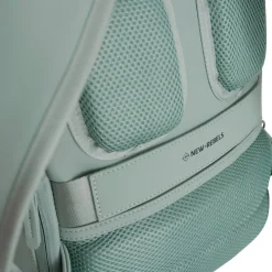 New Rebels Harper Miami Rugzak 9L Waterafstotende Laptop Rugtas 13 inch Schooltas en Werktas van PU Comfortabel Salie Green