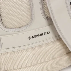 New Rebels Harper Miami Rugzak 9L Waterafstotende Laptop Rugtas 13 inch Schooltas en Werktas van PU Comfortabel Beige