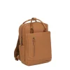 New Rebels Harper Miami Rugzak 9L Waterafstotende Laptop Rugtas 13 inch Schooltas en Werktas van PU Comfortabel Cognac