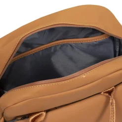 New Rebels Harper Miami Rugzak 9L Waterafstotende Laptop Rugtas 13 inch Schooltas en Werktas van PU Comfortabel Cognac