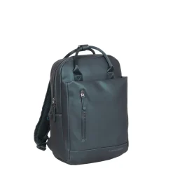 New Rebels Harper Miami Rugzak 9L Waterafstotende Laptop Rugtas 13 inch Schooltas en Werktas van PU Comfortabel Metalic Groen