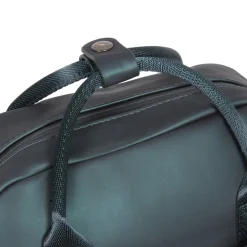 New Rebels Harper Miami Rugzak 9L Waterafstotende Laptop Rugtas 13 inch Schooltas en Werktas van PU Comfortabel Metalic Groen
