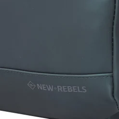 New Rebels Harper Miami Rugzak 9L Waterafstotende Laptop Rugtas 13 inch Schooltas en Werktas van PU Comfortabel Metalic Groen