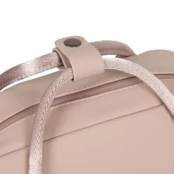 New Rebels Harper Miami Rugzak 9L Waterafstotende Laptop Rugtas 13 inch Schooltas en Werktas van PU Comfortabel Oudroze