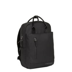 New Rebels Harper Miami Rugzak 9L Waterafstotende Laptop Rugtas 13 inch Schooltas en Werktas van PU Comfortabel Zwart