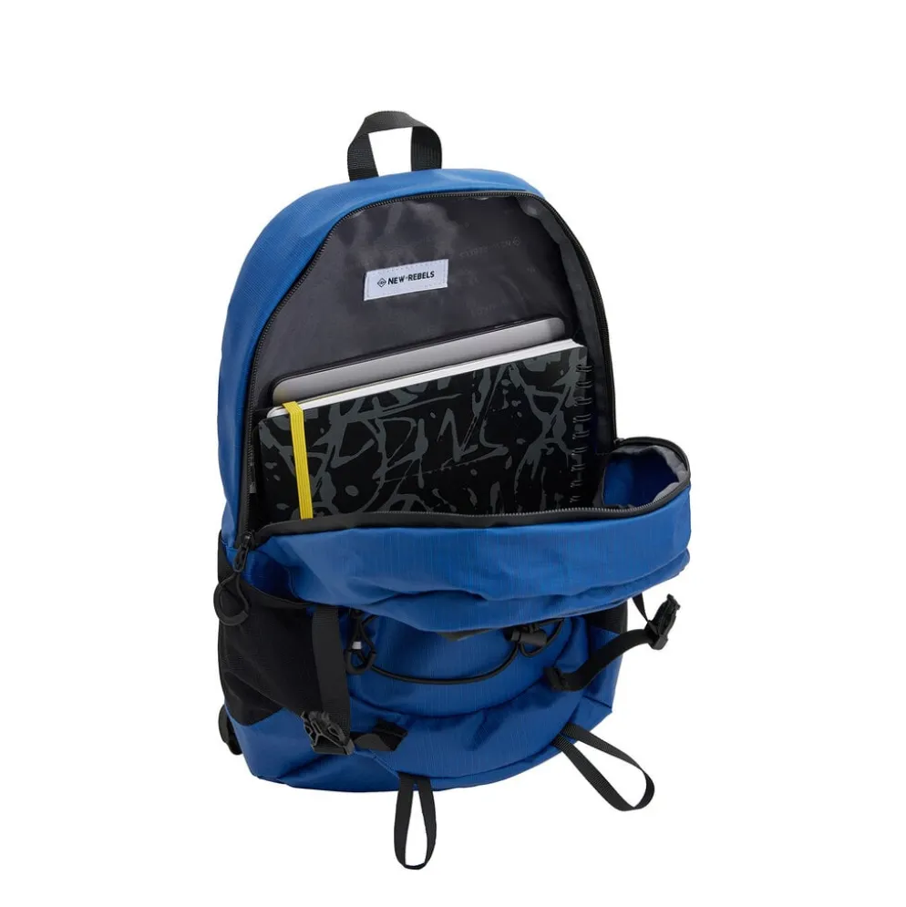 New Rebels Hugo Brentwood Waterdichte Lichte Rugzak Hiking Rugtas van 11 Liter Navy Blauw