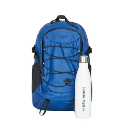 New Rebels Hugo Brentwood Waterdichte Lichte Rugzak Hiking Rugtas van 11 Liter Navy Blauw