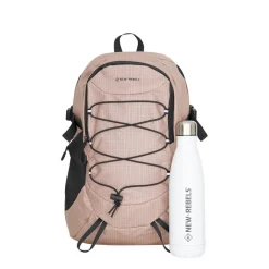New Rebels Hugo Brentwood Waterdichte Lichte Rugzak Hiking Rugtas van 11 Liter Oud Roze
