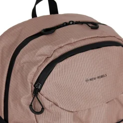 New Rebels Hugo Carmichael Waterdichte Rugzak: Hiking Rugtas van 26 Liter Old Pink