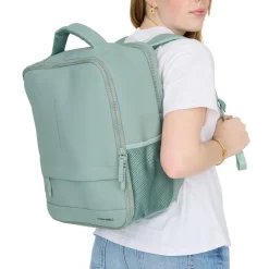 New Rebels Jessi Easton Underseater Rugzak 17L Waterafstotend PU Handbagage 40x30x20 Airline Tas 15.6 inch Laptopvak Saliegroen