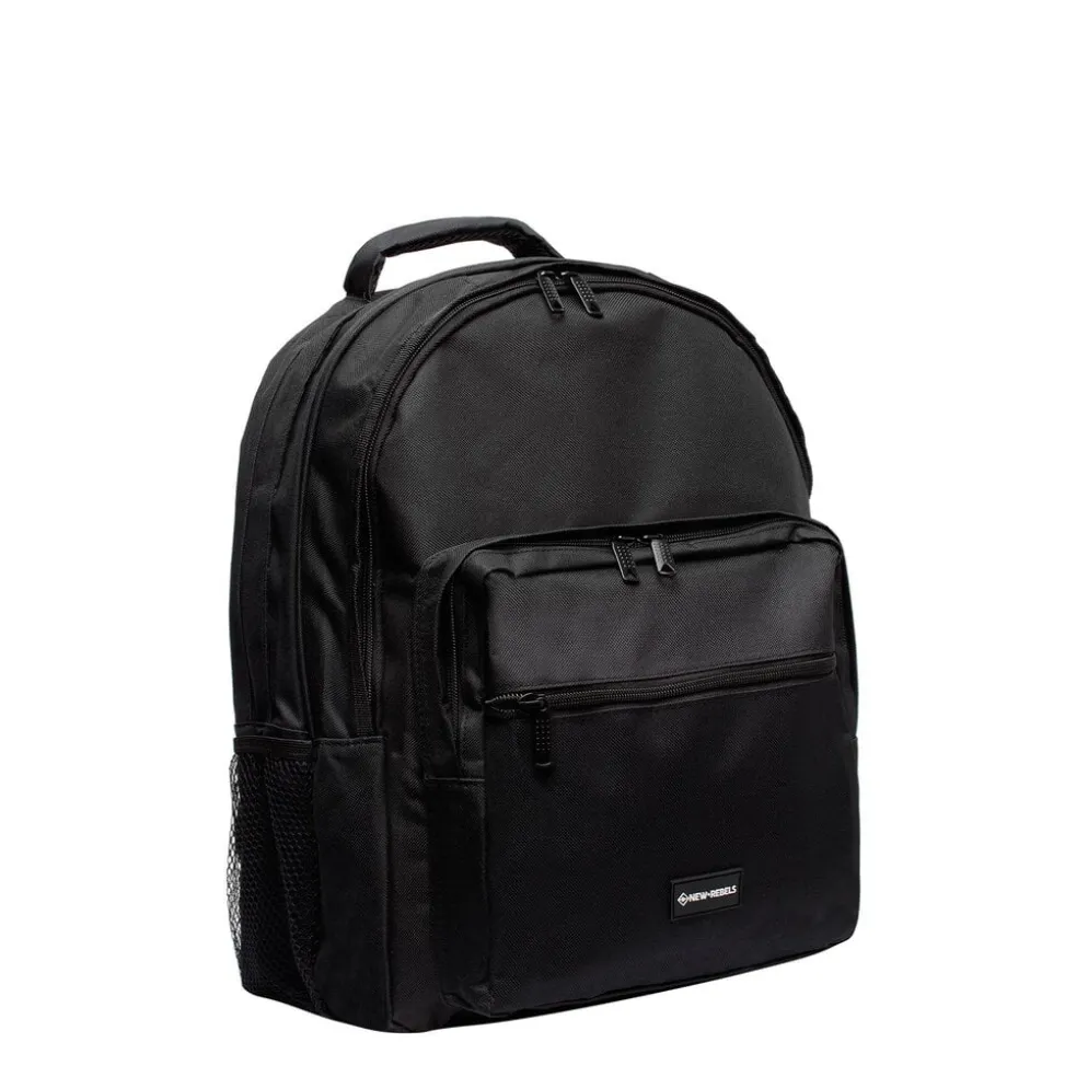 New Rebels Katschberg - Schooltas - Laptopvak - Zwart - Rugzak - Rugtas