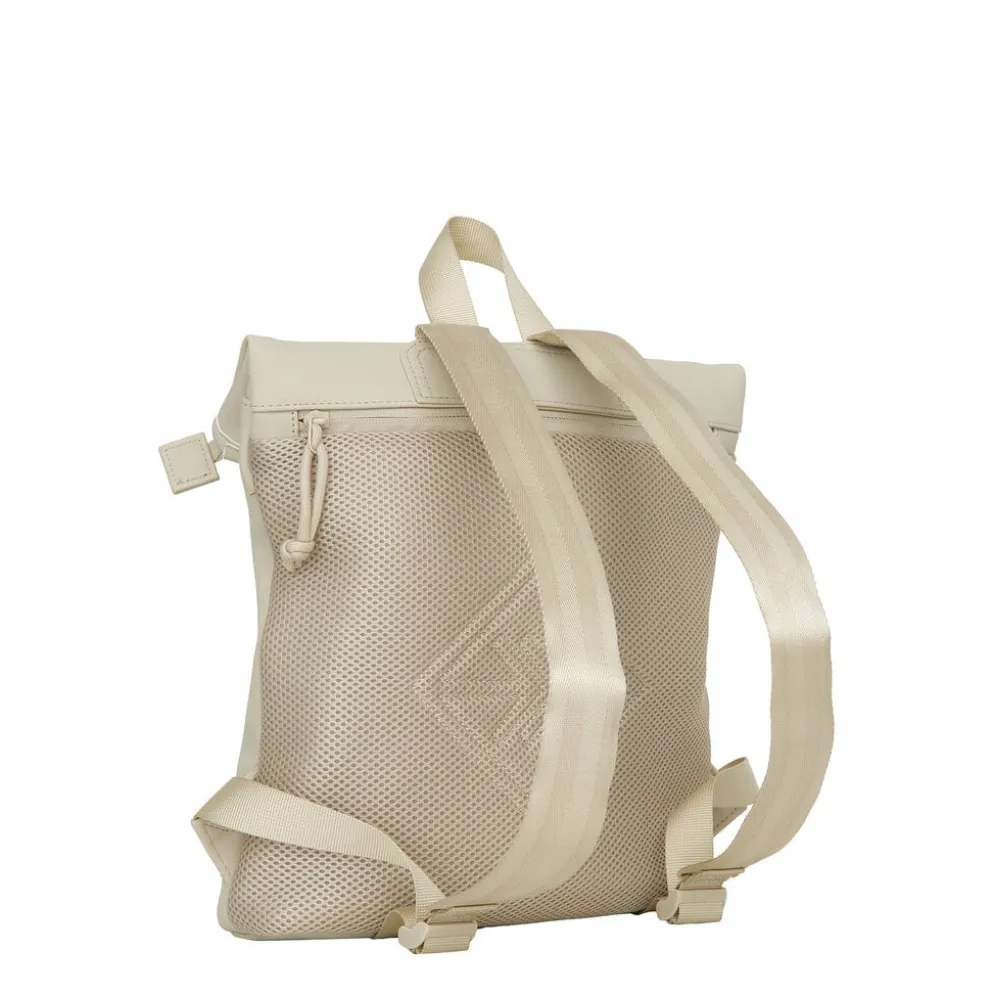 New Rebels Los Angeles Rolltop Backpack Mini 7L Waterafstotende Rugzak van PU Beige