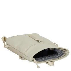 New Rebels Los Angeles Rolltop Backpack Mini 7L Waterafstotende Rugzak van PU Beige