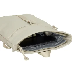 New Rebels Los Angeles Rolltop Backpack Mini 7L Waterafstotende Rugzak van PU Beige