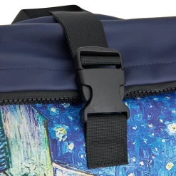 New Rebels Mart Art - New York Cafe at Night Rolltop Rugzak 21L