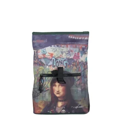 New Rebels Mart Art Los Angeles Mona Lisa Mini 7L Rugzak Rolltop Waterafstotend