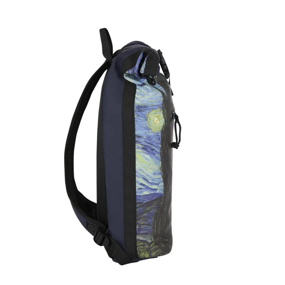 New Rebels Mart Art New York Starry Night 19L Rugzak Rolltop Waterafstotend