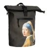 New Rebels Mart Arts – New York Parelmeisje Rolltop Rugzak 16L | Johannes Vermeer Waterafstotend Backpack