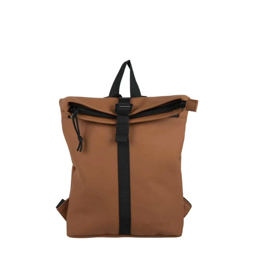 New Rebels Mart Los Angeles Cognac 7L Rolltop Rugzak Waterafstotend
