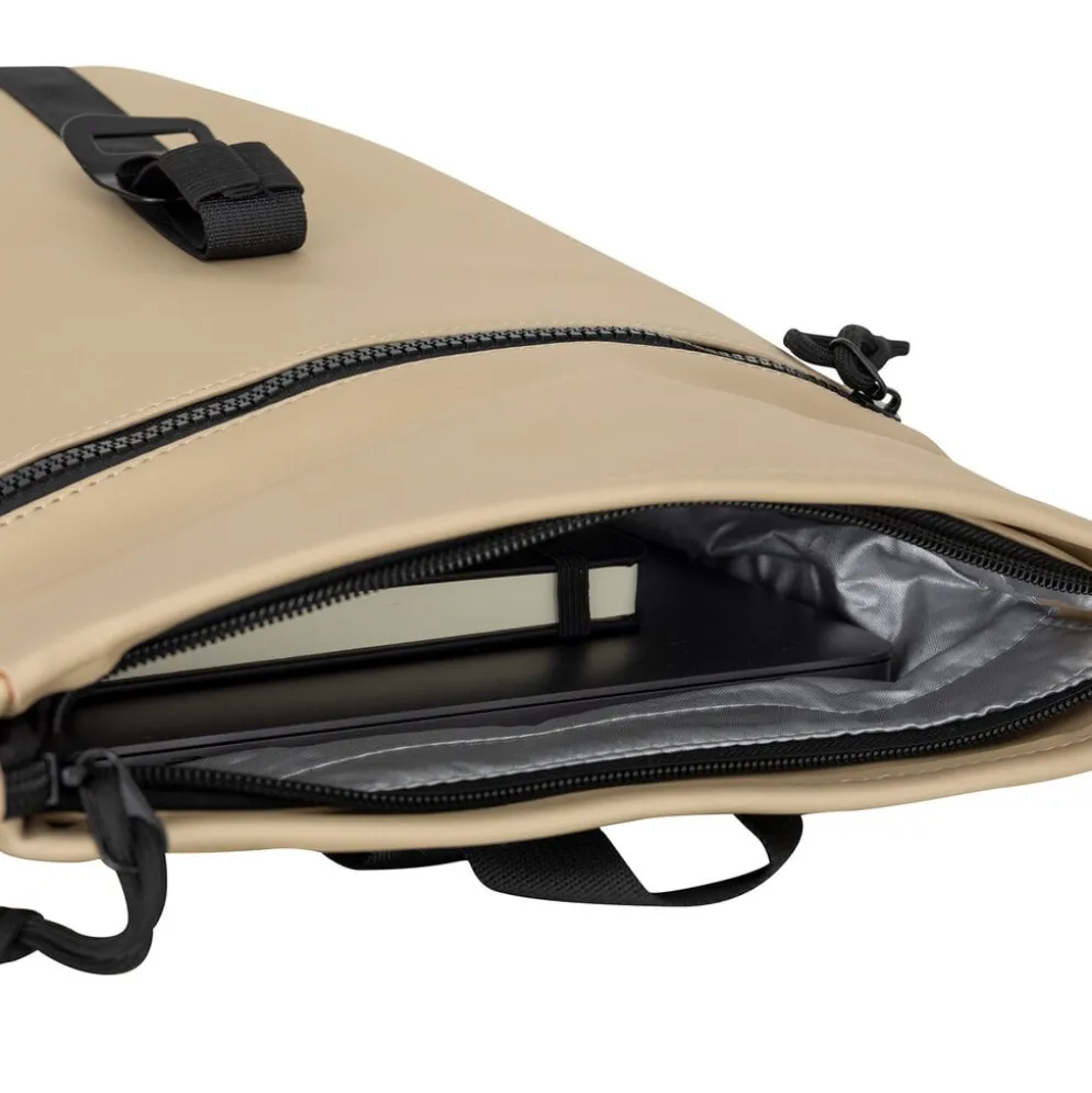 New Rebels Mart Los Angeles Metallic Goud Mini 7L Rolltop Rugzak Waterafstotend