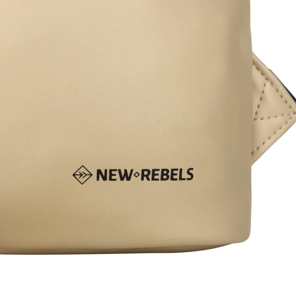 New Rebels Mart Los Angeles Metallic Goud Mini 7L Rolltop Rugzak Waterafstotend