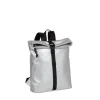 New Rebels Mart Los Angeles Metallic Zilver 7L Rolltop Rugzak Waterafstotend