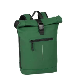 New Rebels Mart New York Donkergroen 21L Rugtas Rolltop Waterafstotend Laptop 15.6"