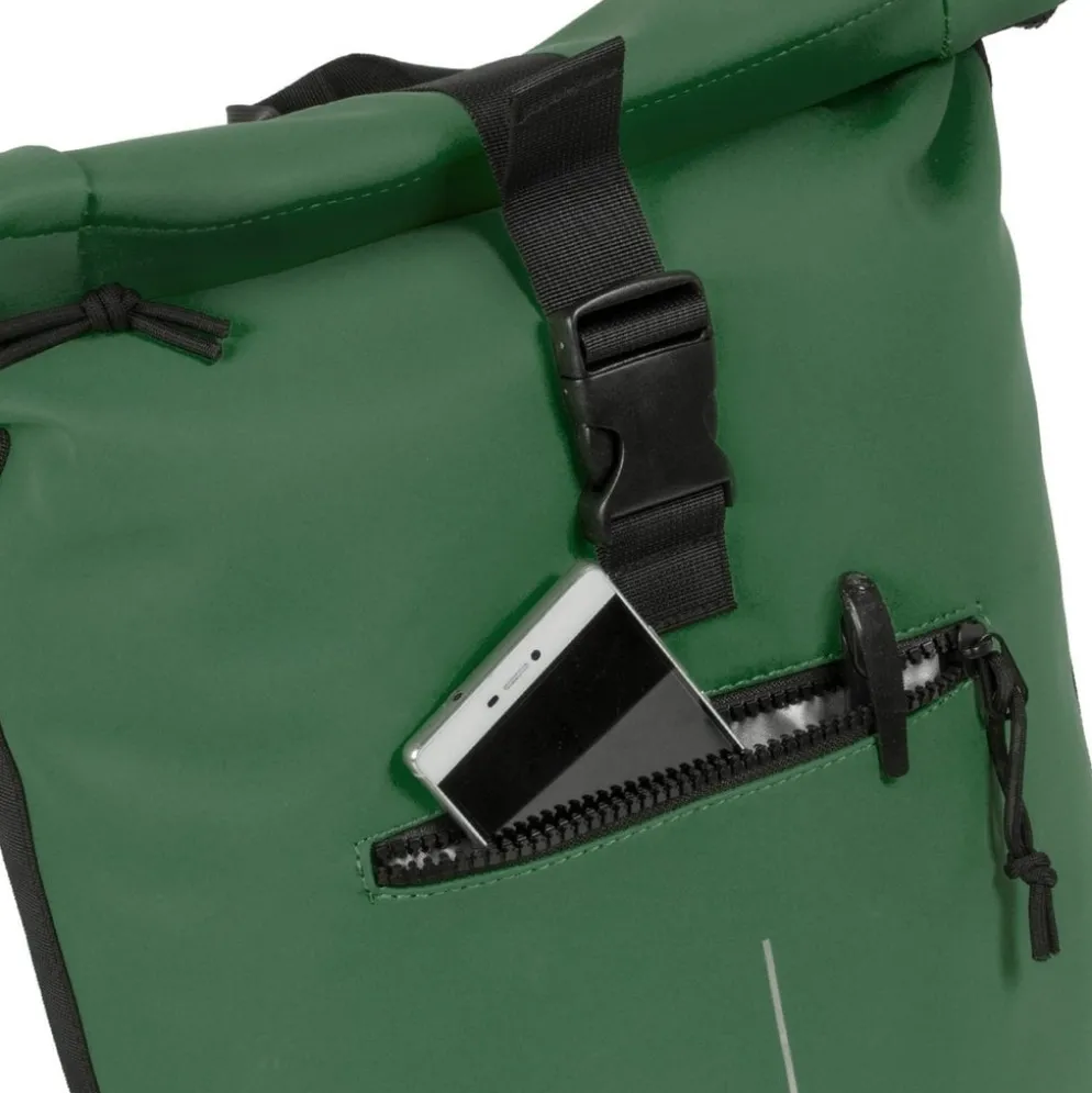 New Rebels Mart New York Donkergroen 21L Rugtas Rolltop Waterafstotend Laptop 15.6"