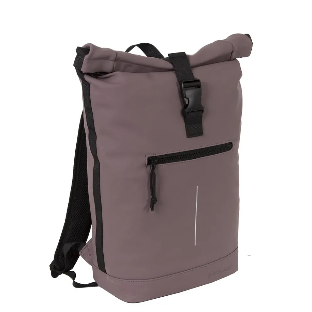 New Rebels Mart New York Oud Paars 21L Rugtas Rolltop Waterafstotend Laptop 15.6"