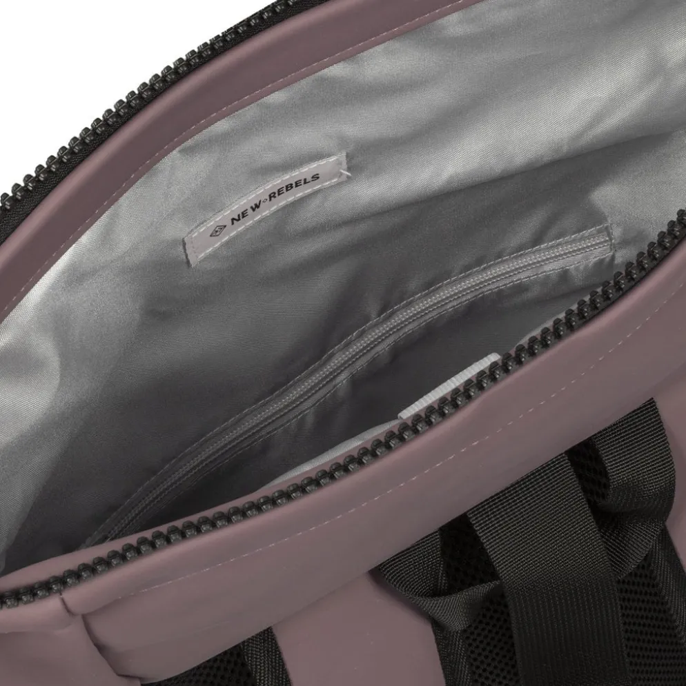 New Rebels Mart New York Oud Paars 21L Rugtas Rolltop Waterafstotend Laptop 15.6"