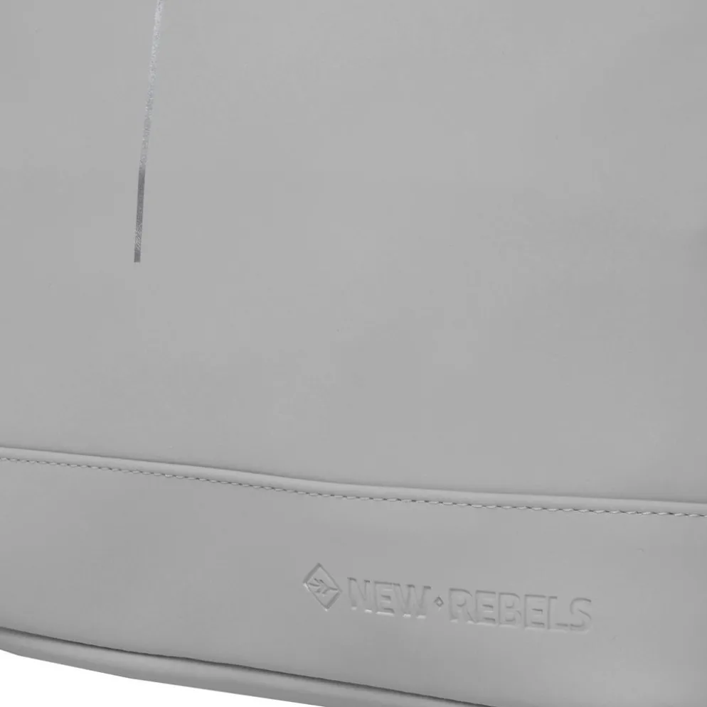 New Rebels Mart New York Lichtgrijs 21L Rugtas Rolltop Waterafstotend Laptop 15.6"