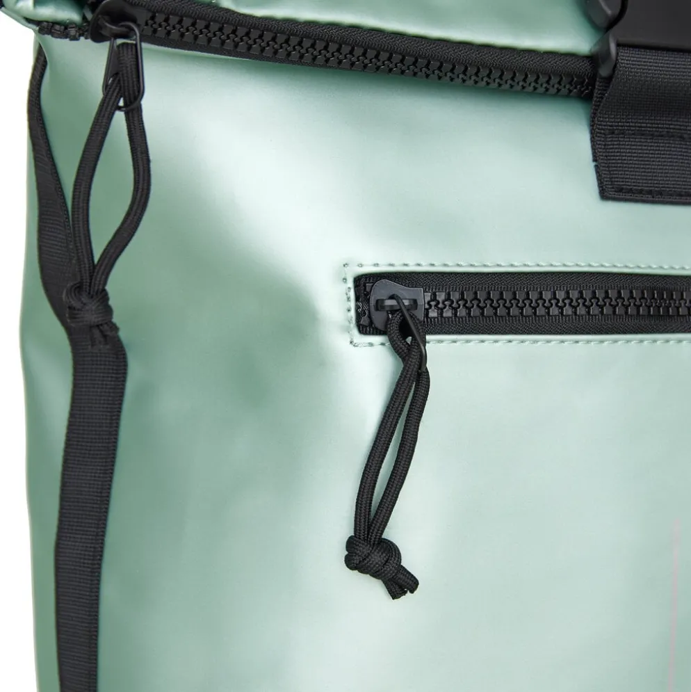 New Rebels Mart New York Metallic Lichtgroen 21L Rugtas Rolltop Waterafstotend Laptop 15.6"
