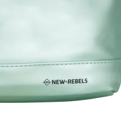 New Rebels Mart New York Metallic Lichtgroen 21L Rugtas Rolltop Waterafstotend Laptop 15.6
