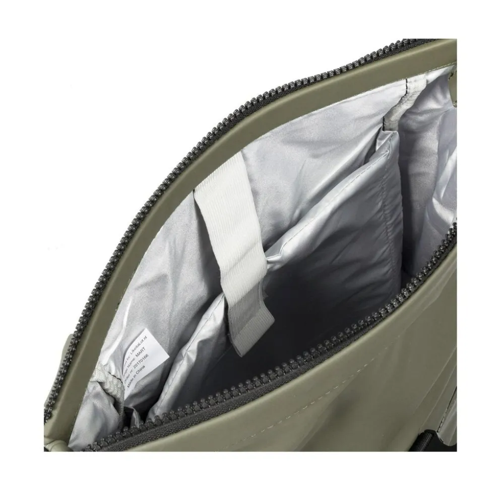New Rebels Mart New York Taupe 21L Rugtas Rolltop Waterafstotend Laptop 15.6"