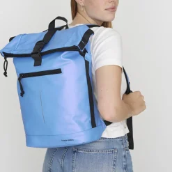 New Rebels Mart New York Metallic Lichtpaars 21L Rugtas Rolltop Waterafstotend Laptop 15.6"