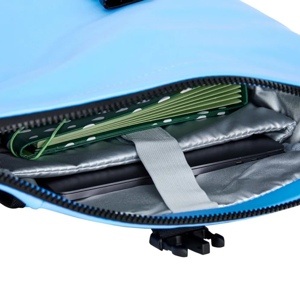 New Rebels Mart New York Metallic Lichtpaars 21L Rugtas Rolltop Waterafstotend Laptop 15.6"