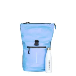 New Rebels Mart New York Metallic Lichtpaars 21L Rugtas Rolltop Waterafstotend Laptop 15.6