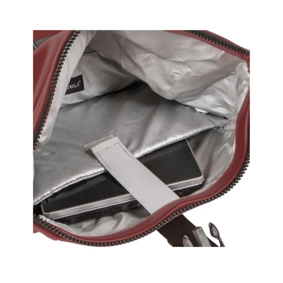New Rebels Mart New York Burgundy 21L Rugtas Rolltop Waterafstotend Laptop 15.6"