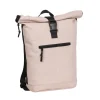 New Rebels Mart New York Oudroze 21L Rugtas Rolltop Waterafstotend Laptop 15.6"