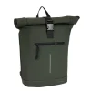 New Rebels Mart New York Nachtgroen 21L Rugtas Rolltop Waterafstotend Laptop 15.6"