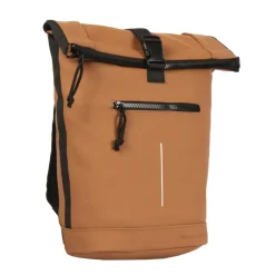 New Rebels Mart New York Cognac 21L Rugtas Rolltop Waterafstotend Laptop 15.6