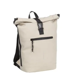 New Rebels Mart New York Beige 21L Rugtas Rolltop Waterafstotend Laptop 15.6"