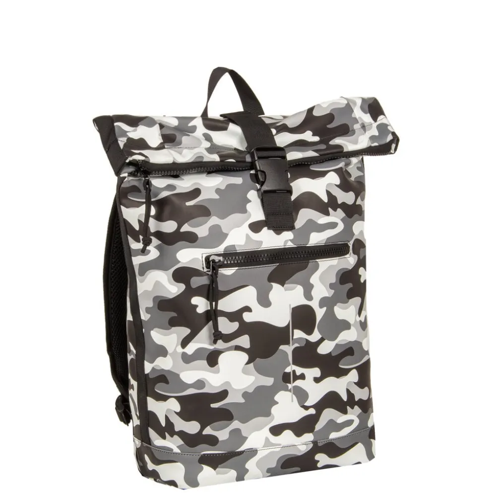 New Rebels Mart New York Camouflage Army 21L Rugtas Rolltop Waterafstotend Laptop 15.6"