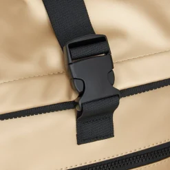 New Rebels Mart New York Metallic Goud 21L Rugzak Rolltop Waterafstotend Laptop 15.6