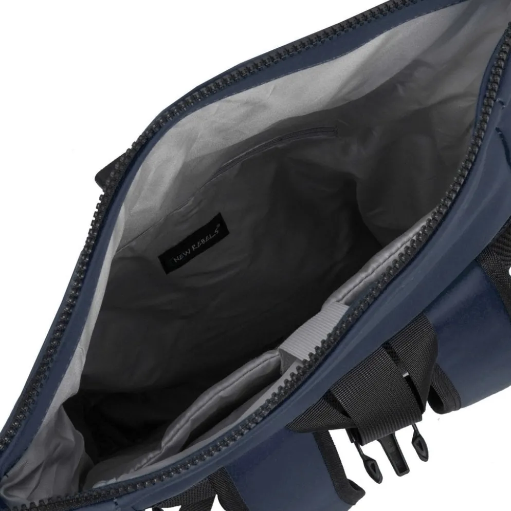 New Rebels Mart New York Navy 21L Rugtas Rolltop Waterafstotend Laptop 15.6"