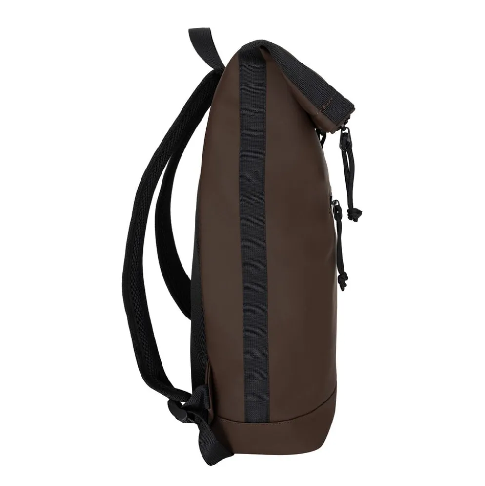 New Rebels Mart New York Mocca 21L Rugzak Rolltop Waterafstotend Laptop 15.6"
