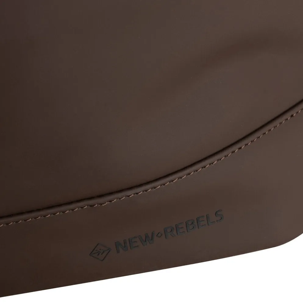 New Rebels Mart New York Mocca 21L Rugzak Rolltop Waterafstotend Laptop 15.6"