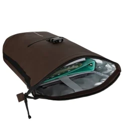 New Rebels Mart New York Mocca 21L Rugzak Rolltop Waterafstotend Laptop 15.6
